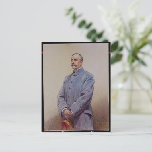 Portrait von Marshal Ferdinand Foch 1920 Postkarte (Stehend Vorderseite)