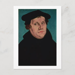 Portrait von Martin Luther, 1529 Postkarte