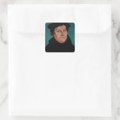 Portrait von Martin Luther, 1529 Quadratischer Aufkleber (Tasche)