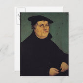 Portrait von Martin Luther 1543 Postkarte (Vorne/Hinten)