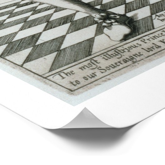 Portrait von Mary, Königin der Schotten (1542-87)  Poster (Ecke)