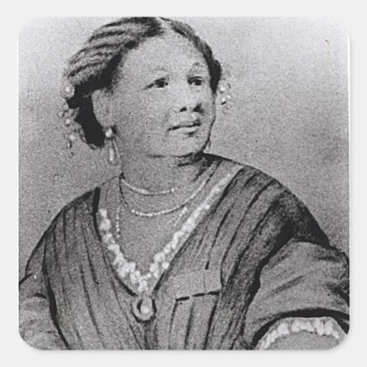 Portrait von Mary Seacole Quadratischer Aufkleber (Vorderseite)