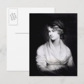 Portrait von Mary Wollstonecraft Godwin Postkarte (Vorne/Hinten)