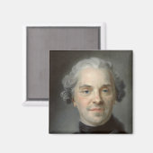 Portrait von Maurice, Comte de Saxe 1747 Magnet (Vorderseite/Rückseite)