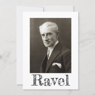 Portrait von Maurice Ravel (c. 1925) Einladung