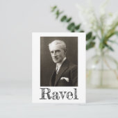 Portrait von Maurice Ravel (c. 1925) Postkarte (Stehend Vorderseite)