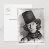 Portrait von Maurice Sand Postkarte (Vorne/Hinten)