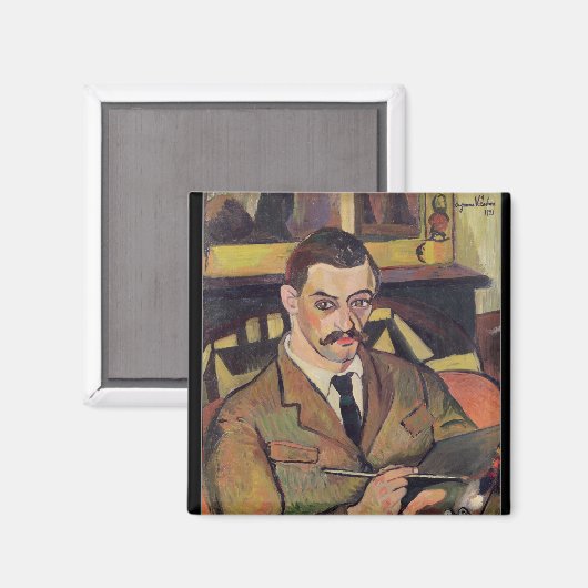 Portrait von Maurice Utrillo 1921 Magnet (Vorderseite/Rückseite)