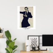 Portrait von Max Oppenheimer von Egon Schiele Poster (Heimbüro)