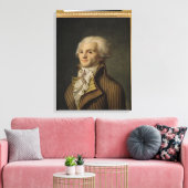 Portrait von Maximilien de Robespierre Leinwanddruck (Insitu (Wohnzimmer))