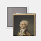 Portrait von Maximilien de Robespierre Magnet (Vorderseite/Rückseite)