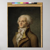 Portrait von Maximilien de Robespierre Poster (Vorne)