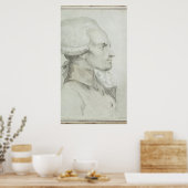 Portrait von Maximilien de Robespierre Poster (Küche)
