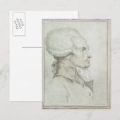 Portrait von Maximilien de Robespierre Postkarte (Vorne/Hinten)