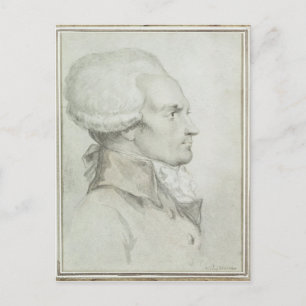 Portrait von Maximilien de Robespierre Postkarte