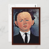Portrait von Mechanik durch Modigliani Amedeo Postkarte (Vorne/Hinten)
