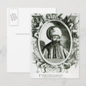 Portrait von Mehmet III Postkarte (Vorne/Hinten)