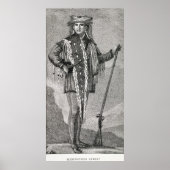 Portrait von Meriwether Lewis graviert Poster (Vorne)