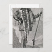 Portrait von Meriwether Lewis graviert Postkarte (Vorne/Hinten)