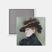 Portrait von Mery Laurent 1882 Magnet (Vorderseite/Rückseite)
