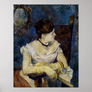 Portrait von Mette Gaugin, Die Ehefrau der Künstle Poster