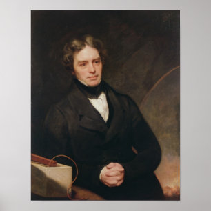 Portrait von Michael Faraday 1841-42 Poster