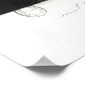 Portrait von Michael Faraday Poster (Ecke)