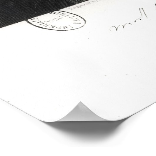 Portrait von Michael Faraday Poster (Ecke)