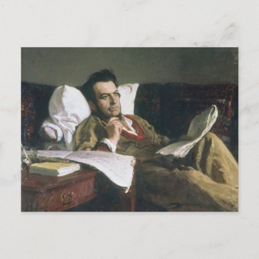 Portrait von Michail Glinka Postkarte (Vorderseite)