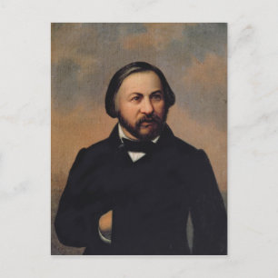 Portrait von Michail Iwanowitsch Glinka in den 185 Postkarte