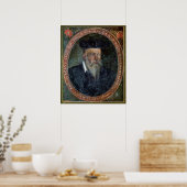 Portrait von Michel de Nostradame Poster (Küche)