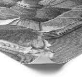 Portrait von Michel de Nostradame Poster (Ecke)