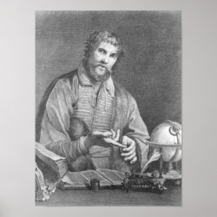 Portrait von Michel de Nostradame Poster