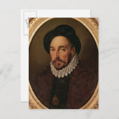 Portrait von Michel Eyquem de Montaigne Postkarte (Vorne/Hinten)