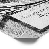 Portrait von Michel-Jean Sedaine Poster (Ecke)