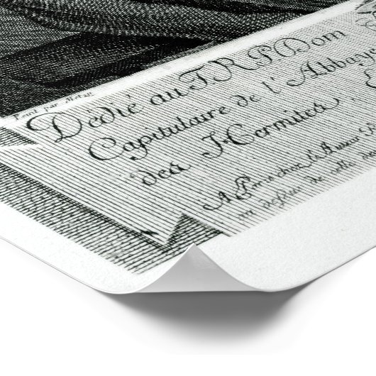 Portrait von Michel Nostradamus Poster (Ecke)