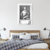 Portrait von Miguel de Cervantes Saavedra Leinwanddruck (Insitu (Schlafzimmer))