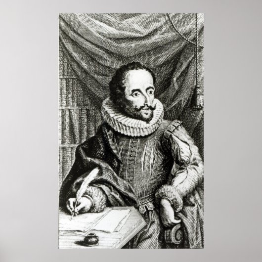Portrait von Miguel de Cervantes Saavedra Poster (Vorne)