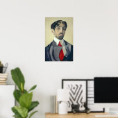 Portrait von Mikhail Kuzmin , 1909 Poster (Heimbüro)
