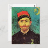 Portrait von Milliet, The Lover von Vincent van Go Postkarte (Vorne/Hinten)