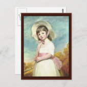 Portrait von Miss Willoughby von George Romney Postkarte (Vorne/Hinten)
