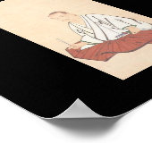 Portrait von Miyamoto Musashi, Edo Periode Poster (Ecke)