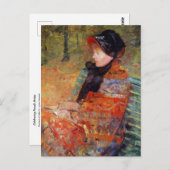Portrait von Mlle C. Lydia Cassatt von Mary Cassat Postkarte (Vorne/Hinten)