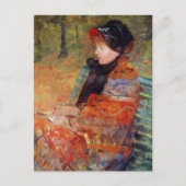 Portrait von Mlle C. Lydia Cassatt von Mary Cassat Postkarte (Vorderseite)