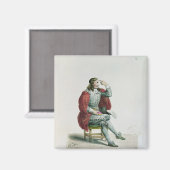 Portrait von Moliere in der Rolle von Arnolfe Magnet (Vorderseite/Rückseite)