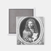Portrait von Moliere Magnet (Vorderseite/Rückseite)