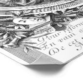 Portrait von Moliere Poster (Ecke)