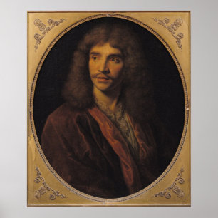 Portrait von Moliere Poster