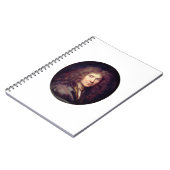 Portrait von Molière von Pierre Mignard (c. 1658) Notizblock (Linke Seite)
