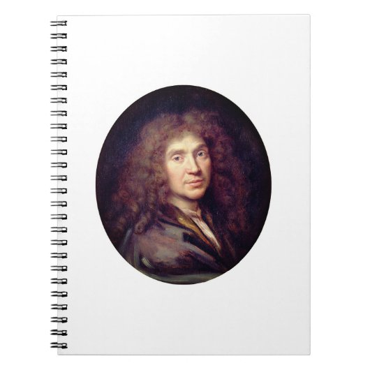 Portrait von Molière von Pierre Mignard (c. 1658) Notizblock (Vorderseite)